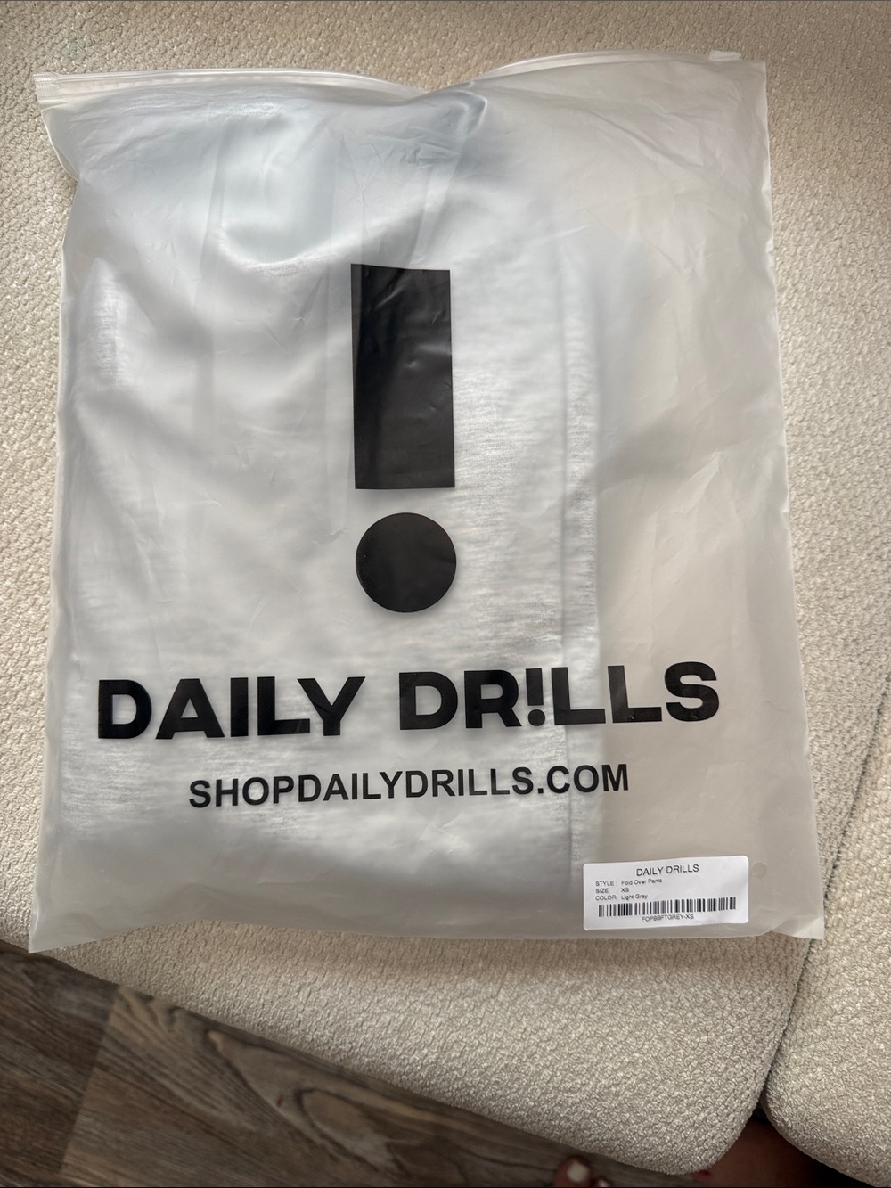 Daily Drills Gray Fold over Pants